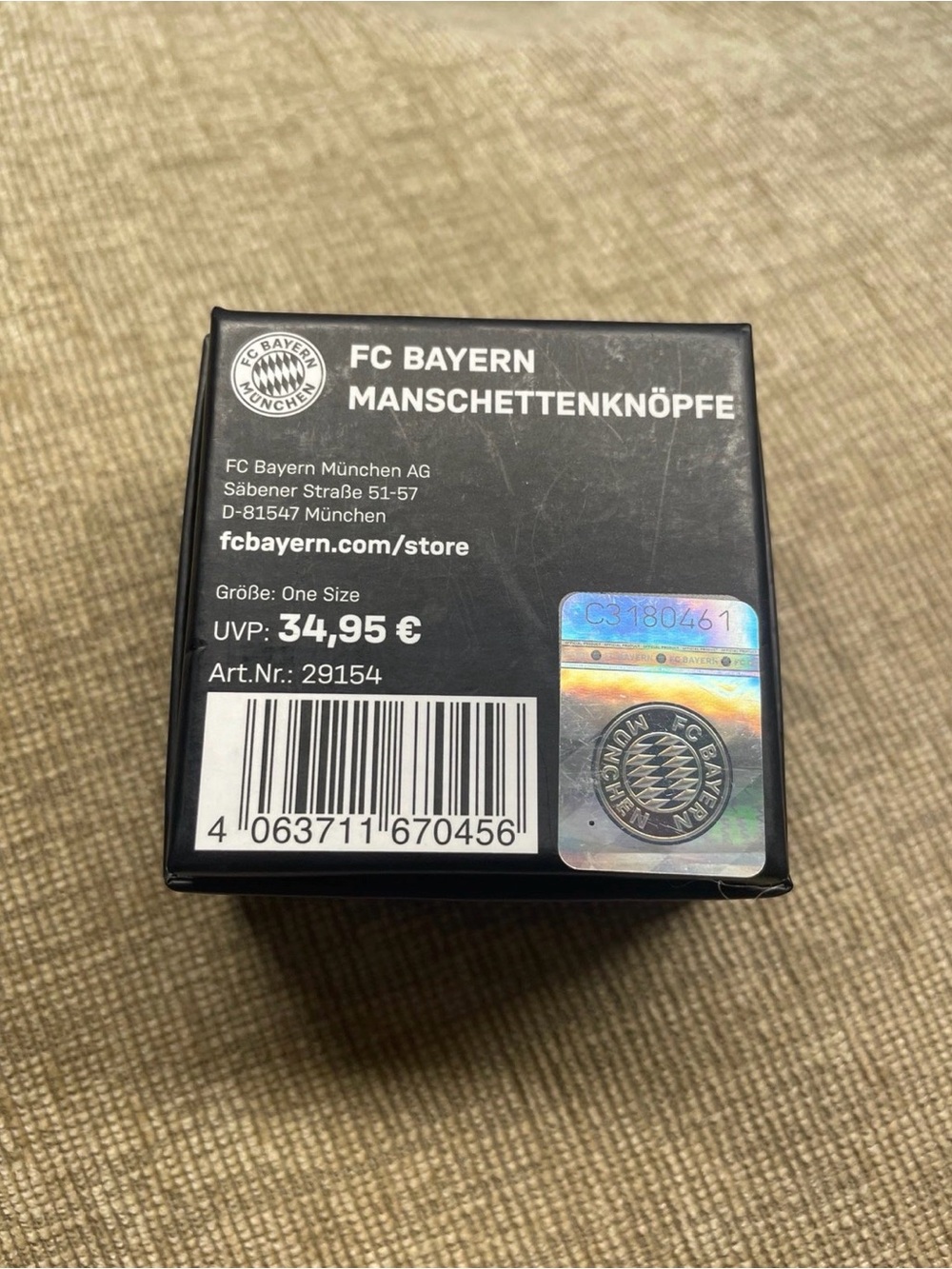 F C BAYERN MUNCHEN OFFICIAL CUFF LINKS - Picture 6 of 6